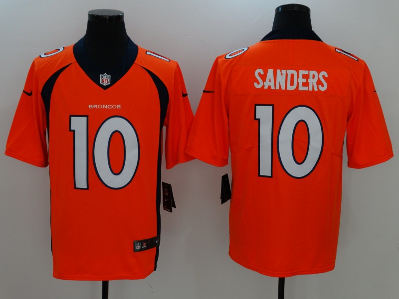 Men's Denver Broncos Emmanuel Sanders #10 Orange Jersey